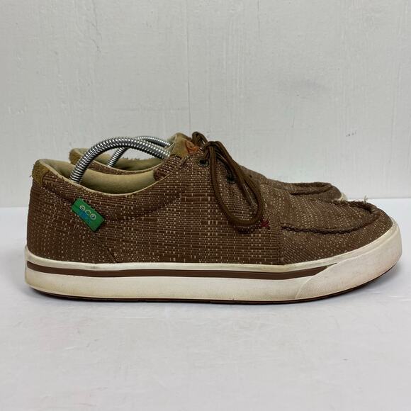 Twisted X Men's Hooey Loper Brown Textured Loafer Shoe Size 11 MHYC021 - Picture 1 of 10